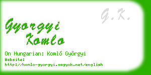 gyorgyi komlo business card